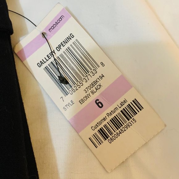 Alfani Black Pencil Skirt with Side Zipper Size 6 New With Tags - Picture 7 of 10